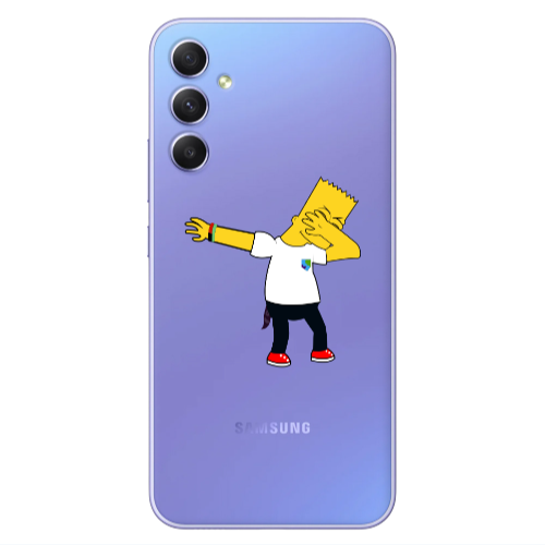 Samsung A34 Simpsons2 Transparent Silicone TPU Θήκη