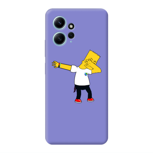 Xiaomi Redmi Note 12 4G Simpsons2 Purple Colored Silicone TPU Θήκη