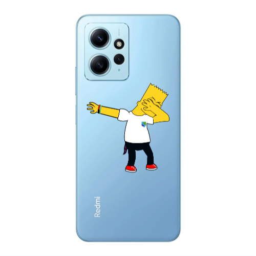 Xiaomi Redmi Note 12 4G Simpsons2 Transparent Silicone TPU Θήκη