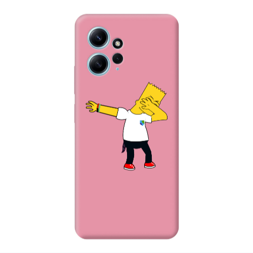 Xiaomi Redmi Note 12 4G Simpsons2 Pink Colored Silicone TPU Θήκη