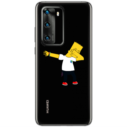 Huawei P40 Simpsons2 Transparent Silicone TPU Θήκη