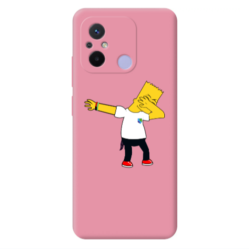 Xiaomi Redmi 12C Simpsons2 Pink Colored Silicone TPU Θήκη