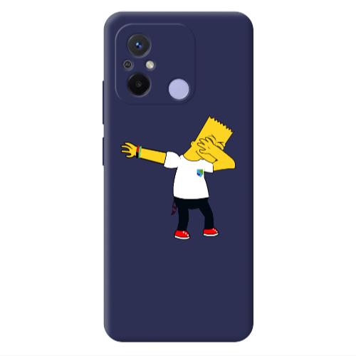 Xiaomi Redmi 12C Simpsons2 Dark blue Colored Silicone TPU Θήκη