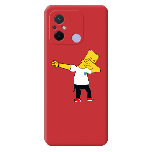 Xiaomi Redmi 12C Simpsons2 Red Colored Silicone TPU Θήκη