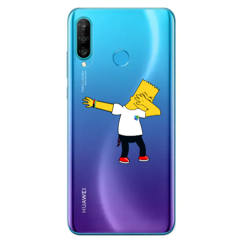 Huawei P30 Lite Simpsons2 Transparent Silicone TPU Θήκη