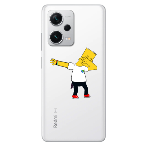 Xiaomi Redmi Note 12 5G Simpsons2 Transparent Silicone TPU Θήκη