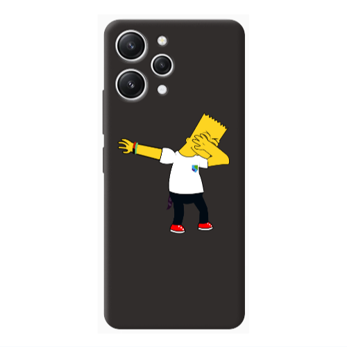 Xiaomi Redmi 12 Simpsons2 Black Colored Silicone TPU Θήκη