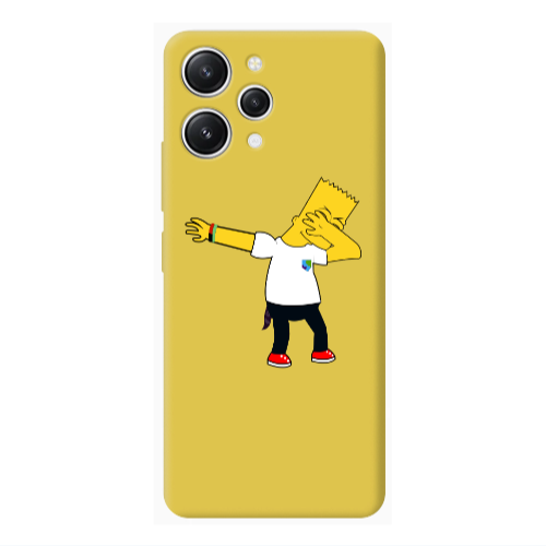 Xiaomi Redmi 12 Simpsons2 Yellow Colored Silicone TPU Θήκη