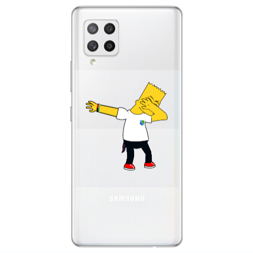 Samsung A42 5G Simpsons2 Transparent Silicone TPU Θήκη