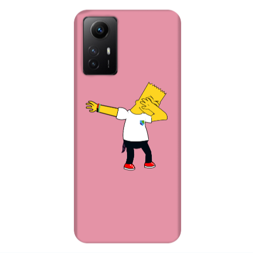 Xiaomi Redmi Note 12s Simpsons2 Pink Colored Silicone TPU Θήκη