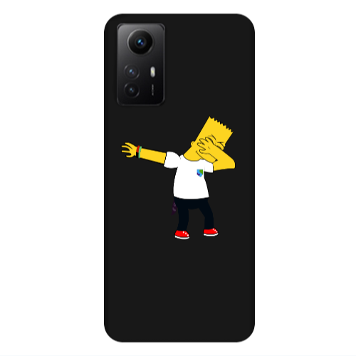 Xiaomi Redmi Note 12s Simpsons2 Black Colored Silicone TPU Θήκη