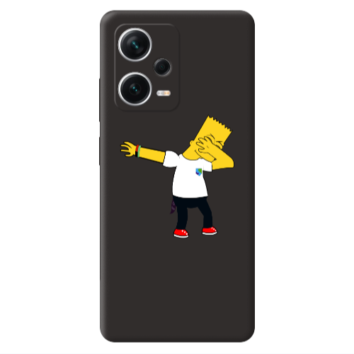 Xiaomi Poco X5 Simpsons2 Black Colored Silicone TPU Θήκη