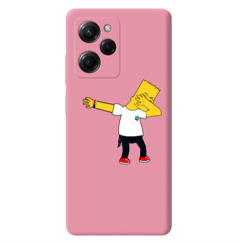 Xiaomi Poco X5 Pro Simpsons2 Pink Colored Silicone TPU Θήκη