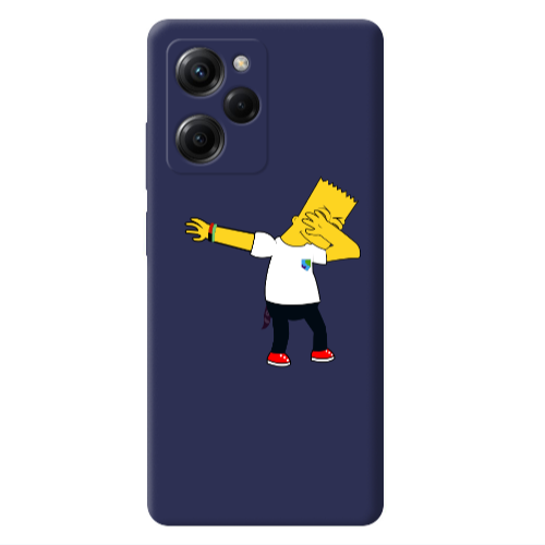 Xiaomi Poco X5 Pro Simpsons2 Dark blue Colored Silicone TPU Θήκη
