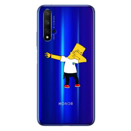 Huawei Nova 5 T Simpsons2 Transparent Silicone TPU Θήκη