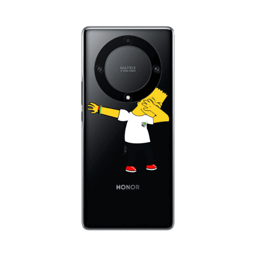Honor Magic5 Lite 5G Simpsons2 Transparent Silicone TPU Θήκη