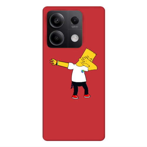 Xiaomi Redmi Note 13 5G Simpsons2 Red Colored Silicone TPU Θήκη