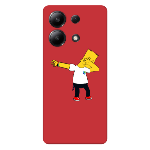 Xiaomi Redmi Note 13 4G Simpsons2 Red Colored Silicone TPU Θήκη
