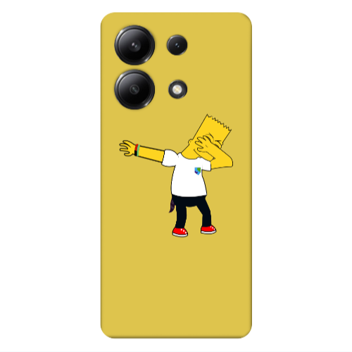 Xiaomi Redmi Note 13 4G Simpsons2 Yellow Colored Silicone TPU Θήκη