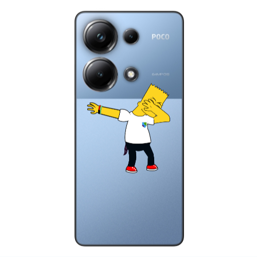 Xiaomi Poco M6 Pro 4G Simpsons2 Transparent Silicone TPU Θήκη