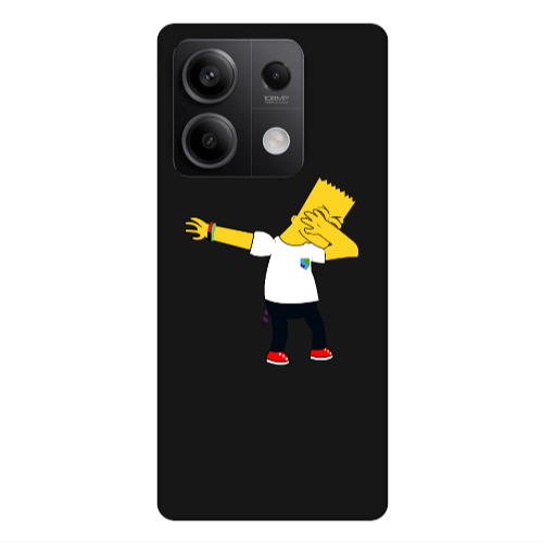 Xiaomi Redmi Note 13Pro 5G Simpsons2 Black Colored Silicone TPU Θήκη