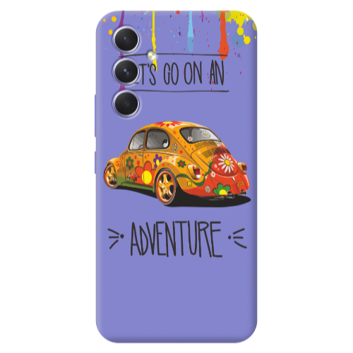Samsung A36 Adventure Purple Colored Silicone TPU Θήκη