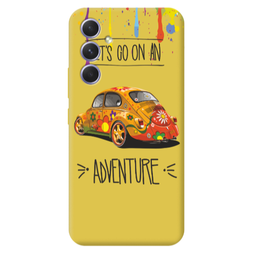 Samsung A56 Adventure Yellow Colored Silicone TPU Θήκη