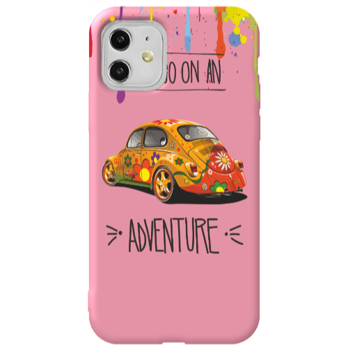 Apple iPhone 11  Adventure Pink Colored Silicone TPU Θήκη