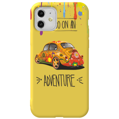 Apple iPhone 11  Adventure Yellow Colored Silicone TPU Θήκη