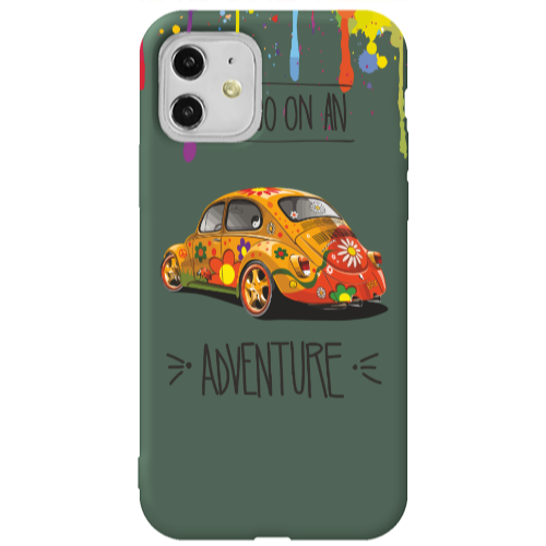 Apple iPhone 11  Adventure Dark Green Colored Silicone TPU Θήκη