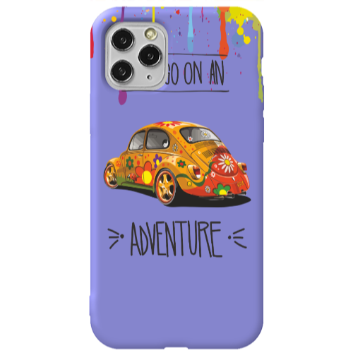 Apple iPhone 11 Pro Adventure Purple Colored Silicone TPU Θήκη