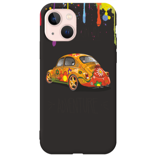 Apple iPhone 13 Adventure Black Colored Silicone TPU Θήκη