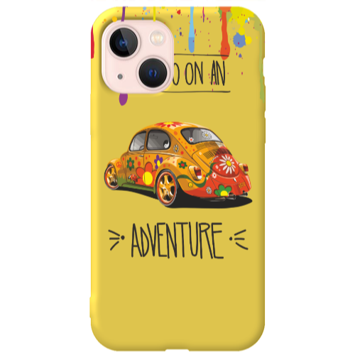 Apple iPhone 13 Adventure Yellow Colored Silicone TPU Θήκη