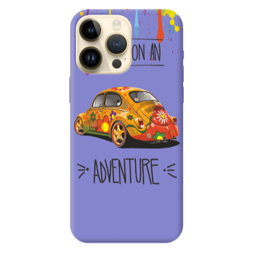 Apple iPhone 13 Pro Max Adventure Purple Colored Silicone TPU Θήκη