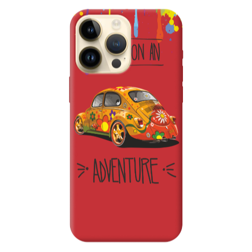 Apple iPhone 13 Pro Max Adventure Red Colored Silicone TPU Θήκη