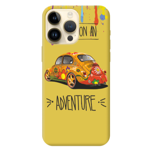 Apple iPhone 13 Pro Max Adventure Yellow Colored Silicone TPU Θήκη
