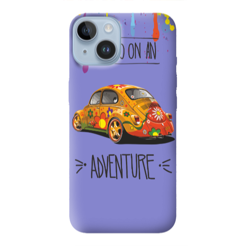 Apple iPhone 14  Adventure Purple Colored Silicone TPU Θήκη