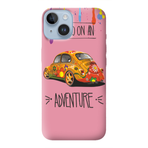 Apple iPhone 14  Adventure Pink Colored Silicone TPU Θήκη
