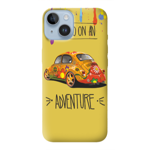 Apple iPhone 14 Plus Adventure Yellow Colored Silicone TPU Θήκη