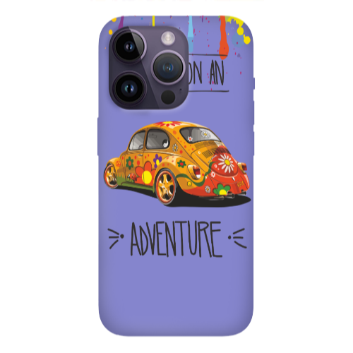 Apple iPhone 14 Pro  Adventure Purple Colored Silicone TPU Θήκη