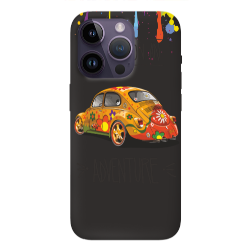Apple iPhone 14 Pro  Adventure Black Colored Silicone TPU Θήκη