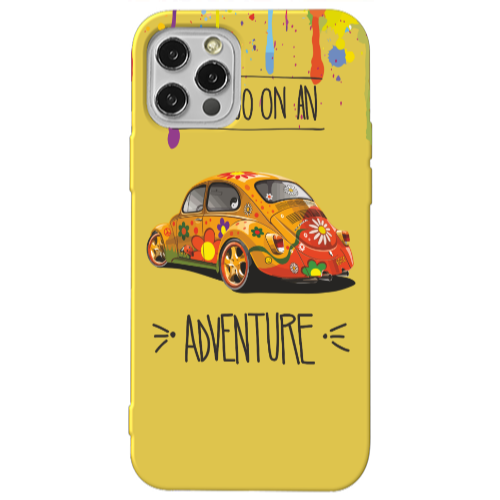 Apple iPhone 13 Pro Adventure Yellow Colored Silicone TPU Θήκη