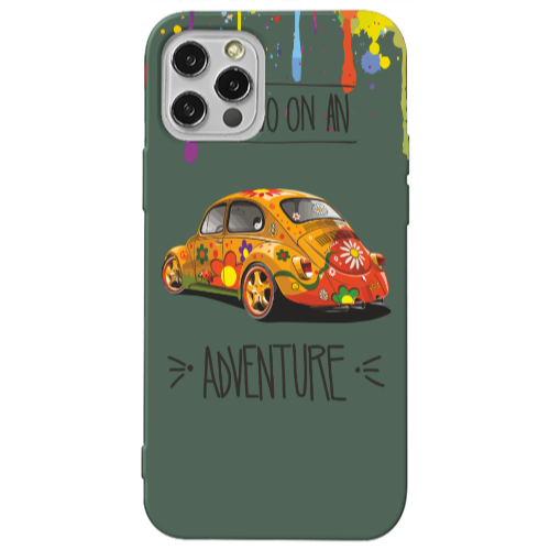 Apple iPhone 12 Pro Adventure Dark Green Colored Silicone TPU Θήκη