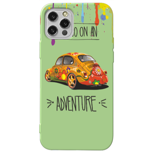 Apple iPhone 12 Pro Adventure Light Green Colored Silicone TPU Θήκη