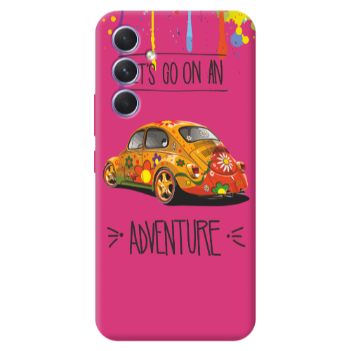Samsung A54 Adventure Fuchsia Colored Silicone TPU Θήκη