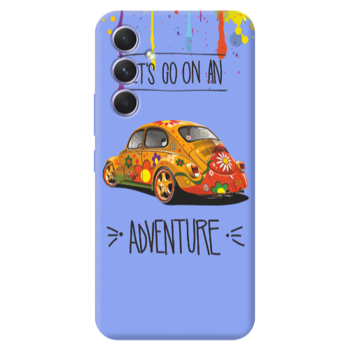 Samsung A54 Adventure Light Purple Colored Silicone TPU Θήκη