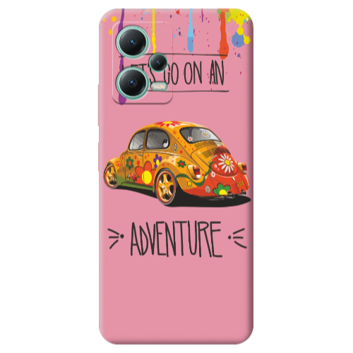 Xiaomi Redmi Note 12 Pro 5G Adventure Pink Colored Silicone TPU Θήκη