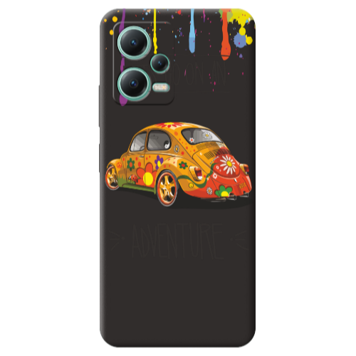 Xiaomi Redmi Note 12 Pro 5G Adventure Black Colored Silicone TPU Θήκη