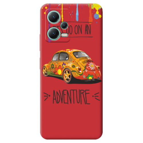 Xiaomi Redmi Note 12 Pro 5G Adventure Red Colored Silicone TPU Θήκη