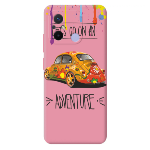 Xiaomi Redmi 12C Adventure Pink Colored Silicone TPU Θήκη